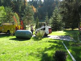 Propane tank installation 2010